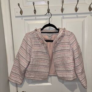 Carmen Marc Valvo Pink tweeted blazer